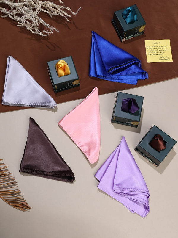 The Solid Statement: 9 - Piece Pocket Square Set - TOSSIDO