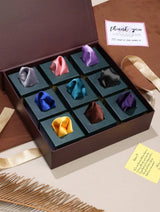 The Solid Statement: 9-Piece Pocket Square Set