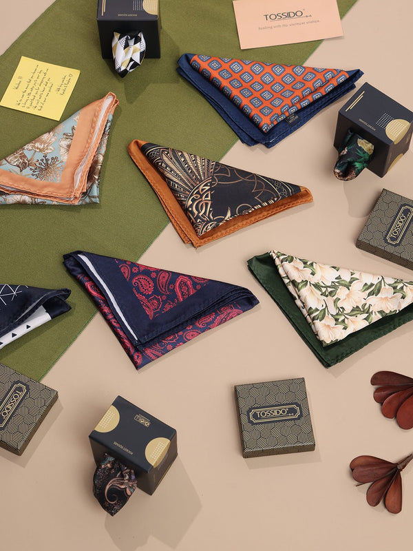 The Timeless 9 - Piece Pocket Square Ensemble - TOSSIDO