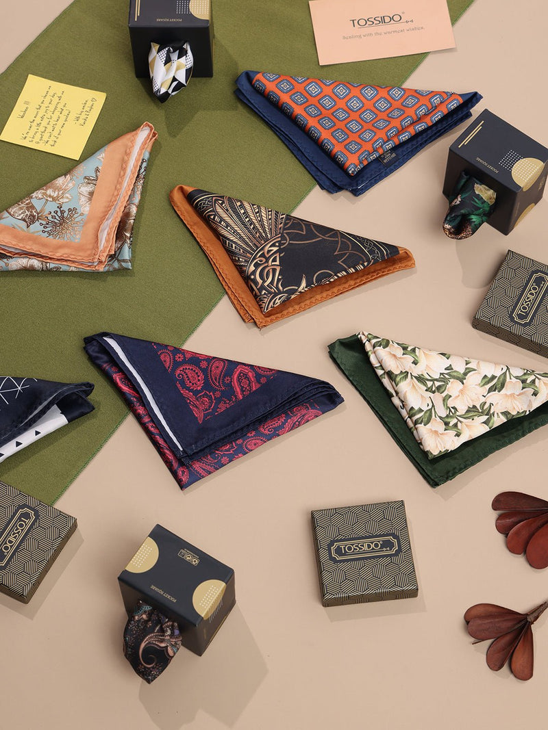 The Timeless 9 - Piece Pocket Square Ensemble - TOSSIDO