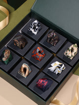 The Timeless 9 - Piece Pocket Square Ensemble - TOSSIDO