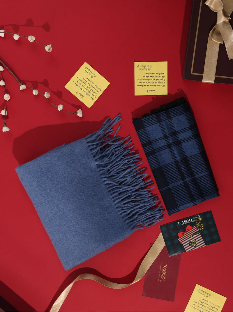 Timeless His & Her Woolen Muffler Set - TOSSIDO