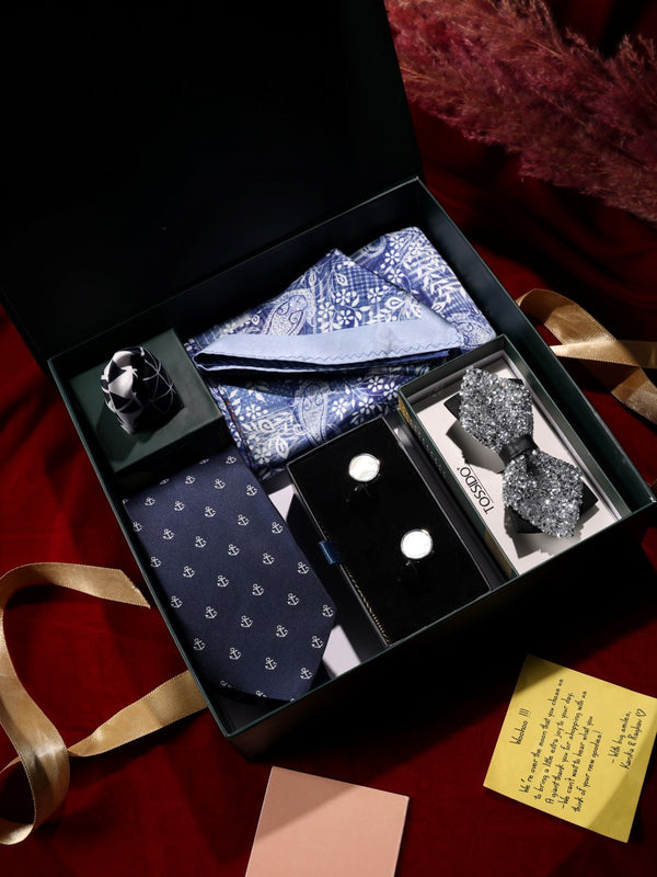 Tossido’s Navy & Sky Blue Men’s Gift Box - TOSSIDO