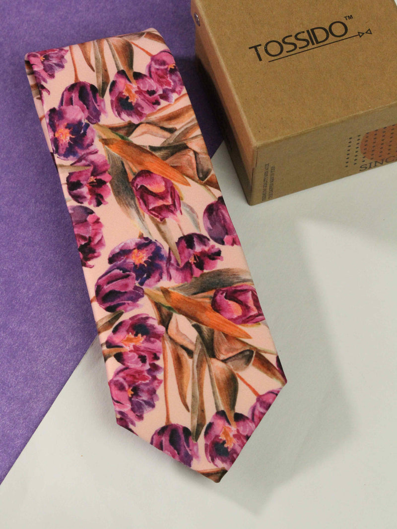 Multi Floral Printed Necktie