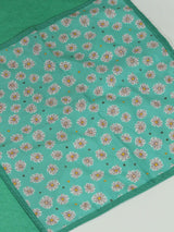 Turquoise Floral Pocket Square - TOSSIDO