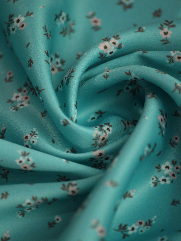 Turquoise Floral Pocket Square - TOSSIDO