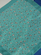 Turquoise Floral Pocket Square - TOSSIDO