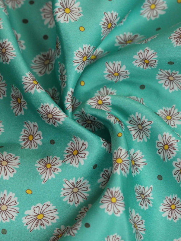 Turquoise Floral Pocket Square - TOSSIDO