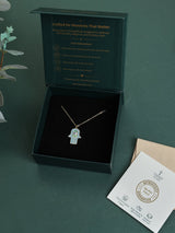Turquoise Hamsa Evil Eye Pendant Necklace - TOSSIDO