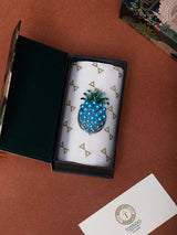 Turquoise Pearl Pineapple Brooch - TOSSIDO