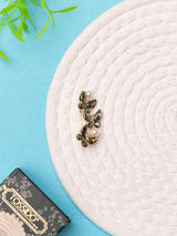 Twin Butterfly Pearl Brooch - TOSSIDO