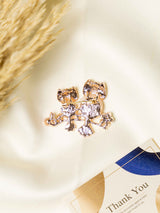 Twin Owl Pearl Brooch - TOSSIDO