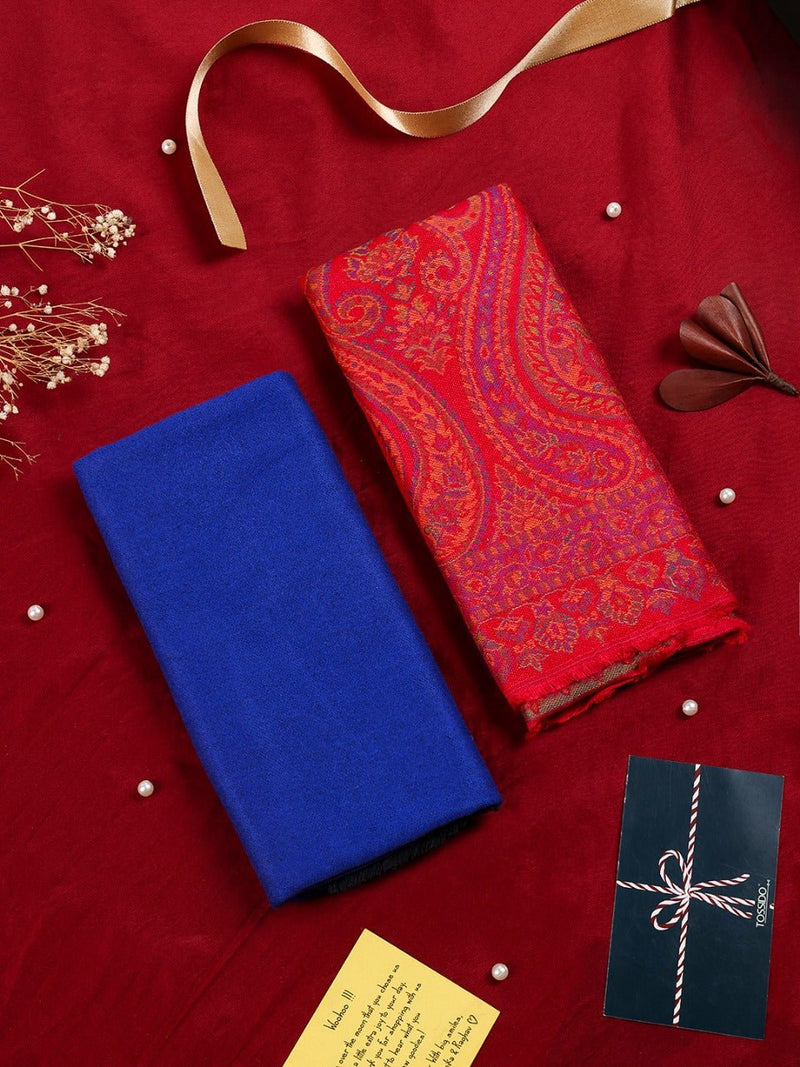 Ultimate Comfort: His Muffler & Her Cozy Stole Gift Ensemble - TOSSIDO