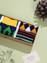 Urban Pattern Cotton Socks Collection – Pack of 5 - TOSSIDO