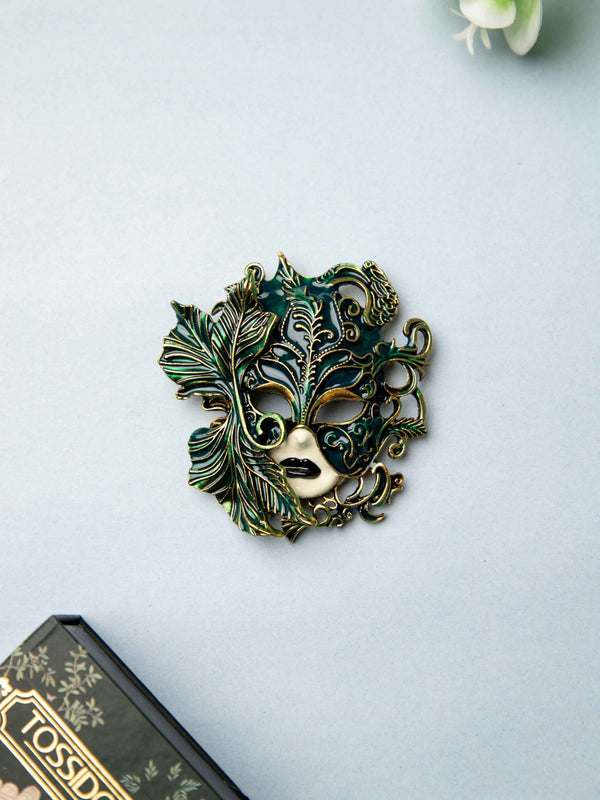 Venetian Mask Brooch - TOSSIDO