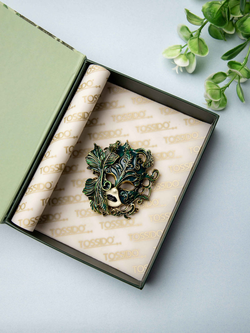 Venetian Mask Brooch - TOSSIDO