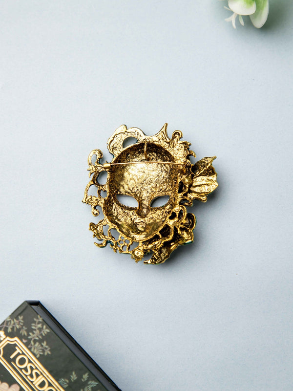 Venetian Mask Brooch - TOSSIDO