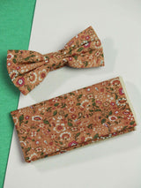 Vermillion Bowtie & Pocket Square Set - TOSSIDO