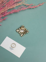 Vintage Gold Scroll Crystal Brooch - TOSSIDO