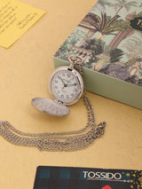 Vintage - Inspired Silver Pocket Watch with Chain – A Timeless Masterpiece - TOSSIDO