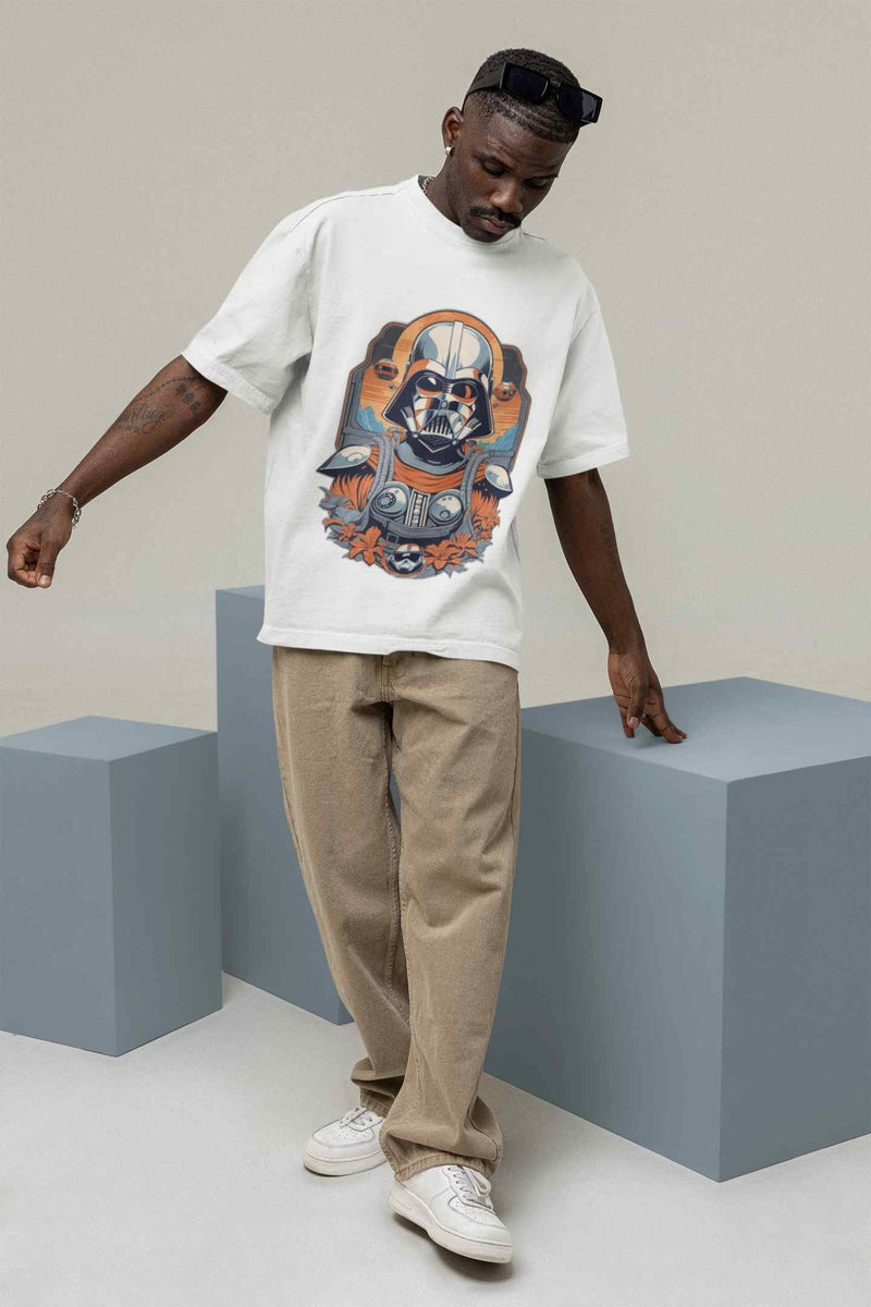 Vintage Studio Vibes Printed Oversized Tee - TOSSIDO