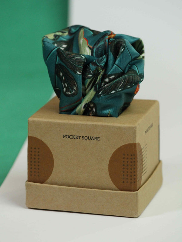 Viridian Pocket Square - TOSSIDO
