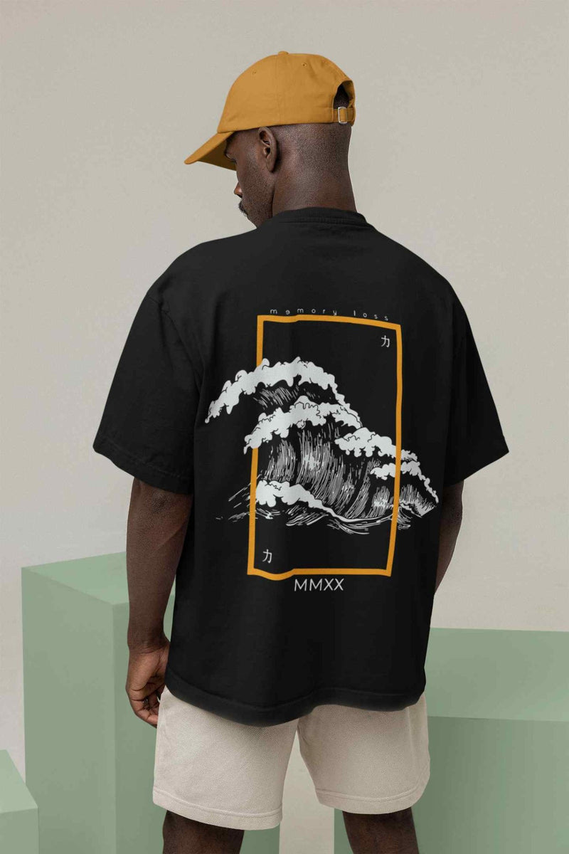 Waves Oversized Tee - TOSSIDO