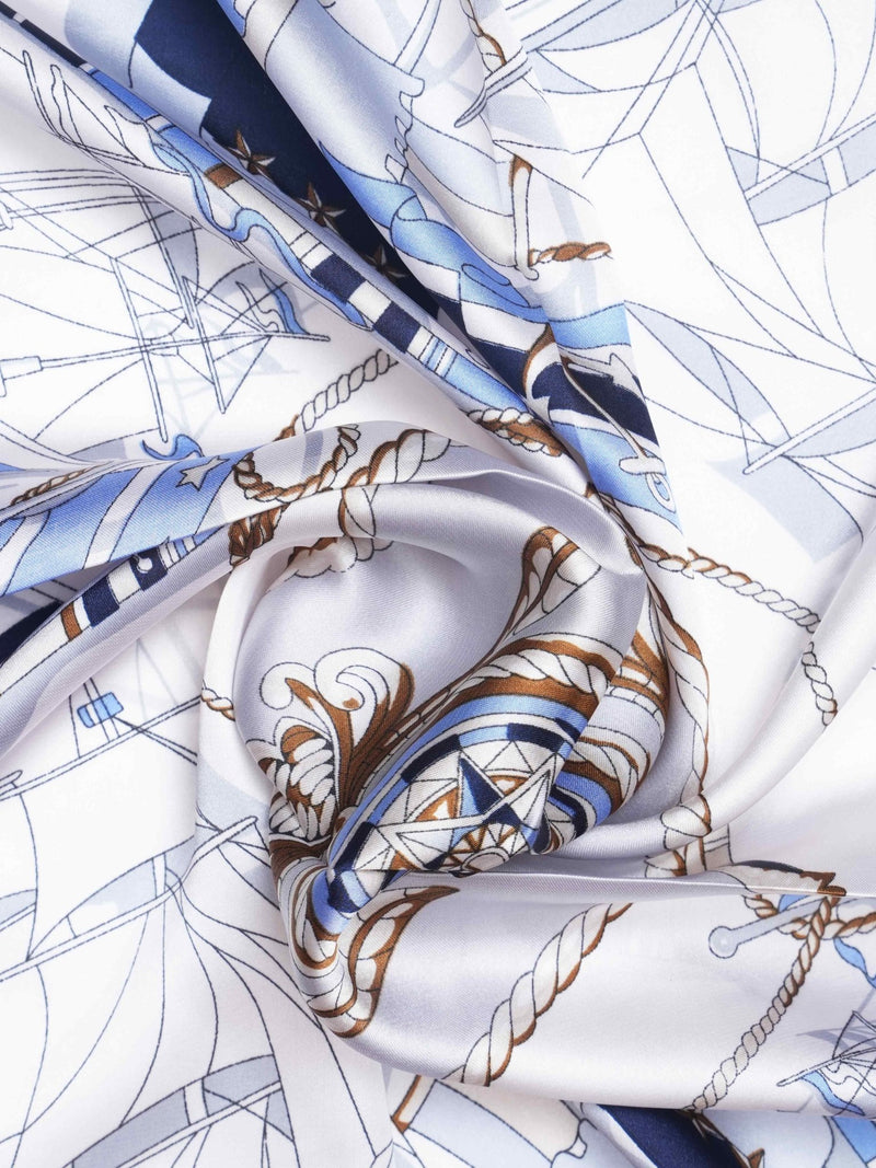 White Anchor Neckerchief - TOSSIDO