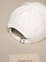 White Distressed Baseball Cap - TOSSIDO