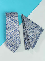 White Necktie & Pocket Square Giftset - TOSSIDO