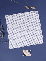 White Polka Silk Pocket Square - TOSSIDO
