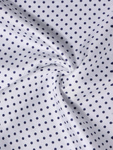 White Polka Silk Pocket Square - TOSSIDO