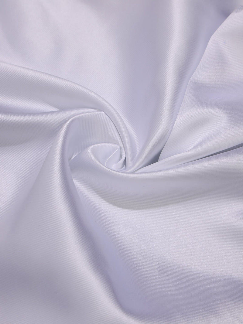 White Solid Pocket Square - TOSSIDO