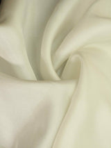 White Solid Silk Pocket Square - TOSSIDO