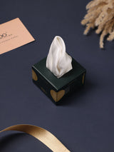 White Solid Silk Pocket Square - TOSSIDO