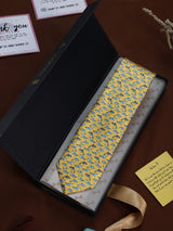 Yellow Dolphin Printed Necktie - TOSSIDO