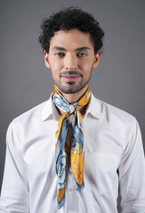 Yellow Floral Neckerchief - TOSSIDO