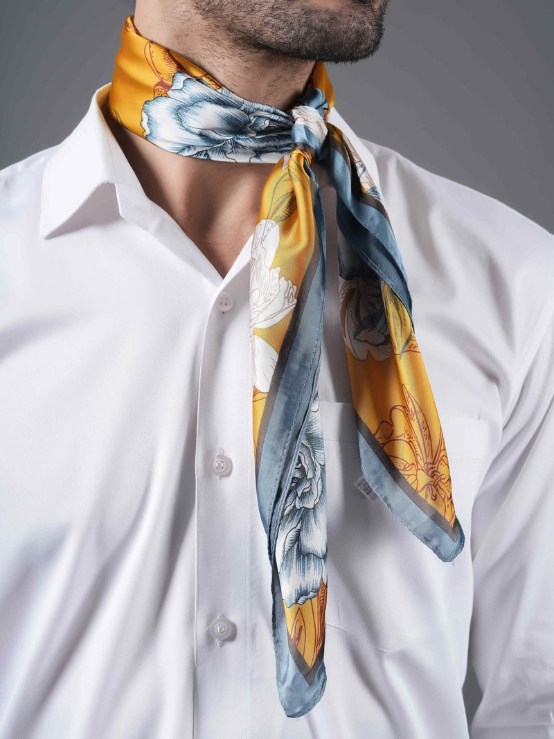 Yellow Floral Neckerchief - TOSSIDO