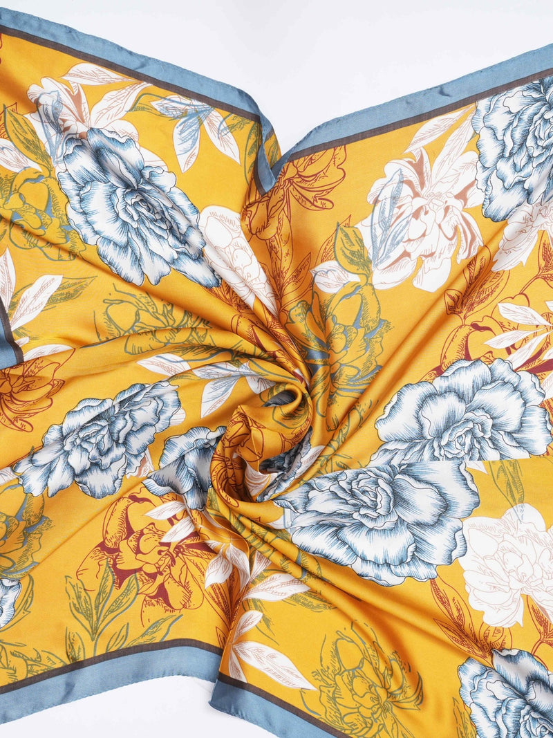 Yellow Floral Neckerchief - TOSSIDO