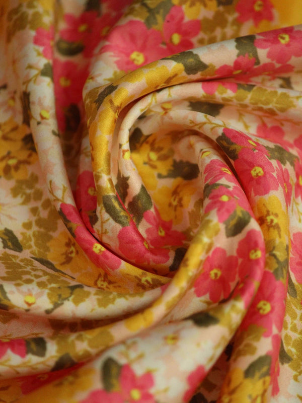 Yellow Floral Pocket Square - TOSSIDO