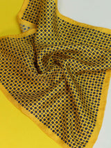 Yellow Floral Silk Pocket Square - TOSSIDO