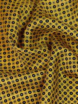 Yellow Floral Silk Pocket Square - TOSSIDO
