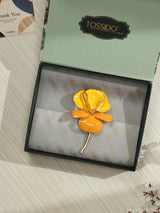 Yellow Hibiscus Brooch - TOSSIDO