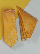 Yellow Necktie & Pocket Square Giftset - TOSSIDO