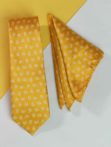 Yellow Necktie & Pocket Square Giftset - TOSSIDO
