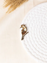 Yellow Parakeet Brooch - TOSSIDO