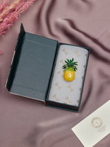 Yellow Pineapple Brooch