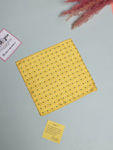 Yellow Polka Jacquard Pocket Square - TOSSIDO