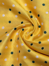 Yellow Polka Jacquard Pocket Square - TOSSIDO
