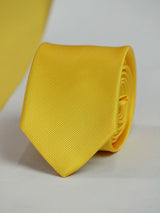 Yellow Skinny Necktie - TOSSIDO